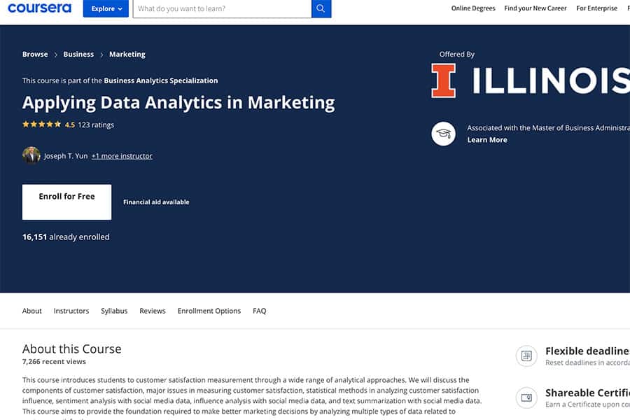 applying data analytics in marketing