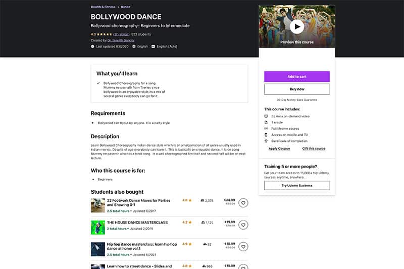 bollywood dance beginner to intermediate topics