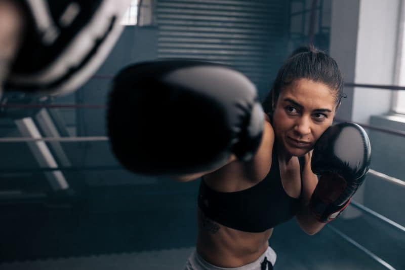 boxing pad work for fitness