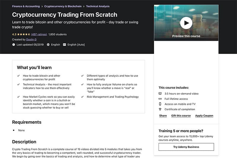 cryptocurrency trading from scratch