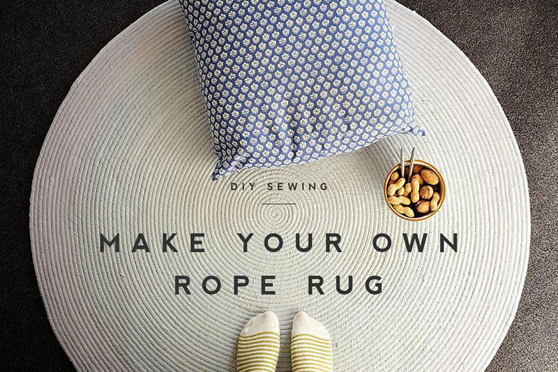 diy sewing rope rug