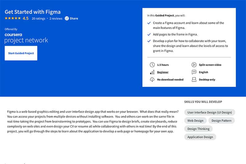 get started with figma beginner course