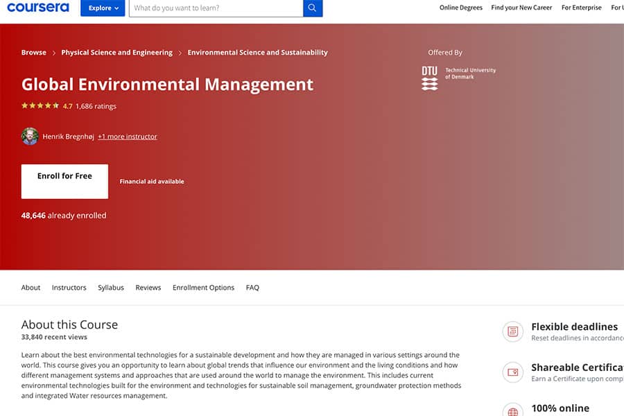 global environmental management course