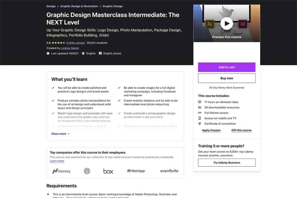 graphic design masterclass intermediate