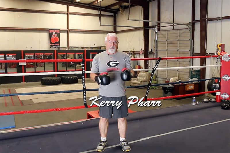kerry pharr teaching a boxing lesson