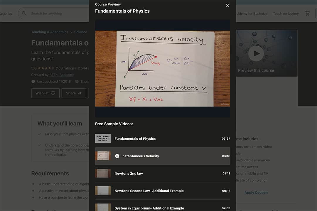 particles under constant V physics lesson