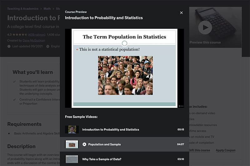 lesson about statistical populations