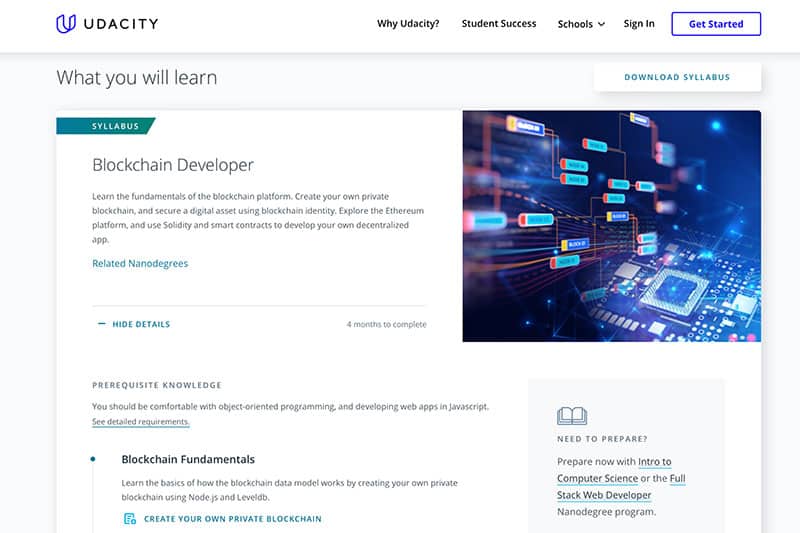 udacity blockchain developer course